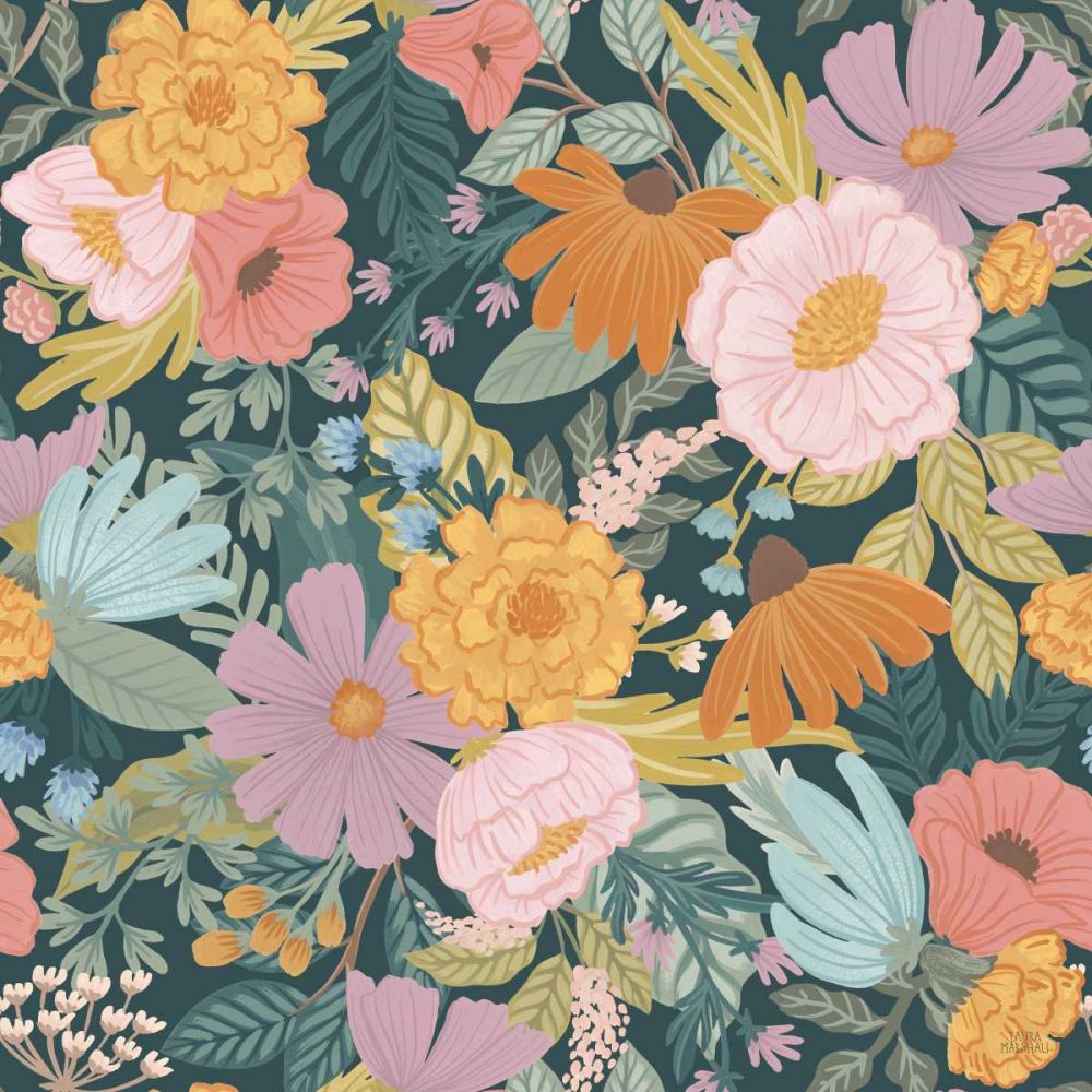 September Sweetness Pattern VIIB art print by Laura Marshall for $57.95 CAD