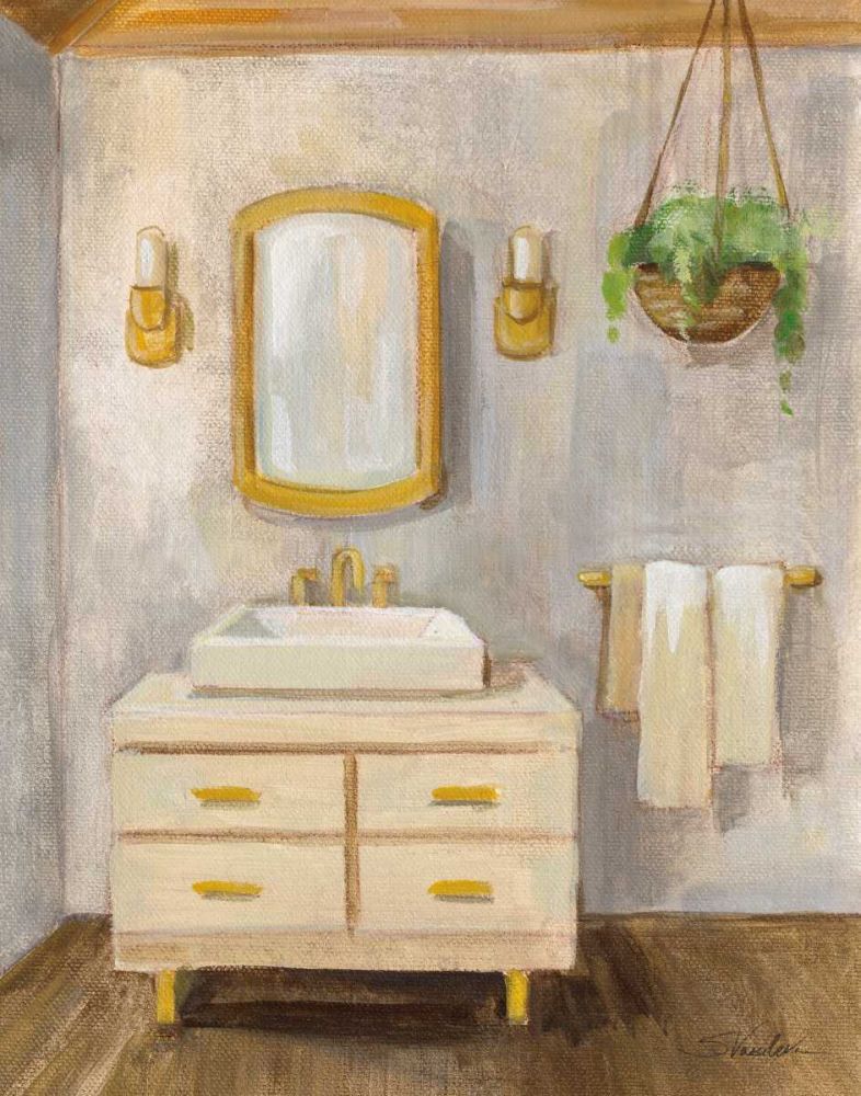 Attic Bathroom I Crop art print by Silvia Vassileva for $57.95 CAD