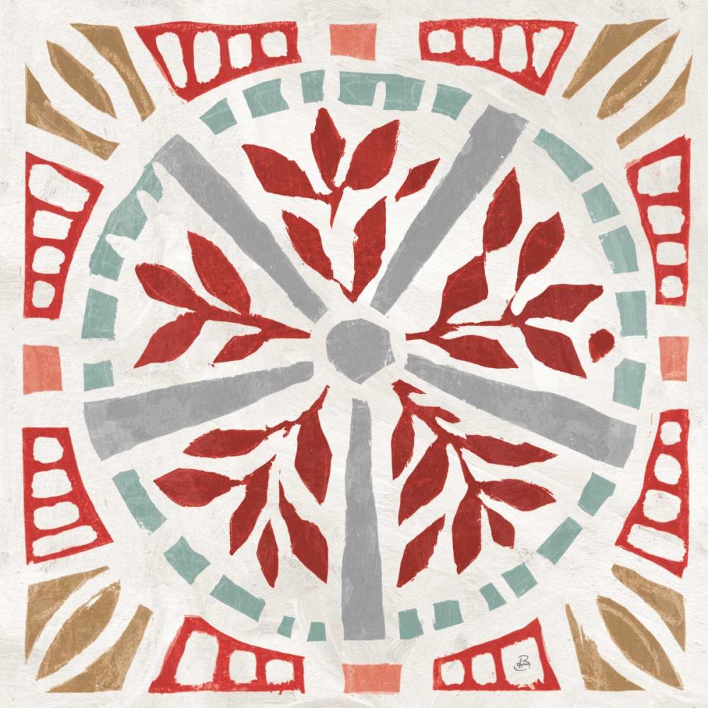 Woodcut Christmas X Color art print by Daphne Brissonnet for $57.95 CAD