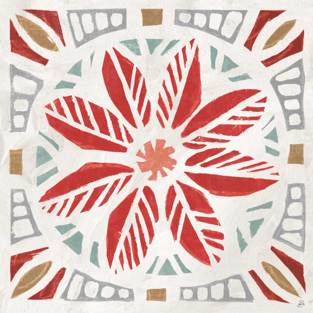 Woodcut Christmas XI Color art print by Daphne Brissonnet for $57.95 CAD