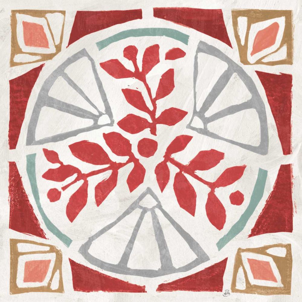 Woodcut Christmas XII Color art print by Daphne Brissonnet for $57.95 CAD
