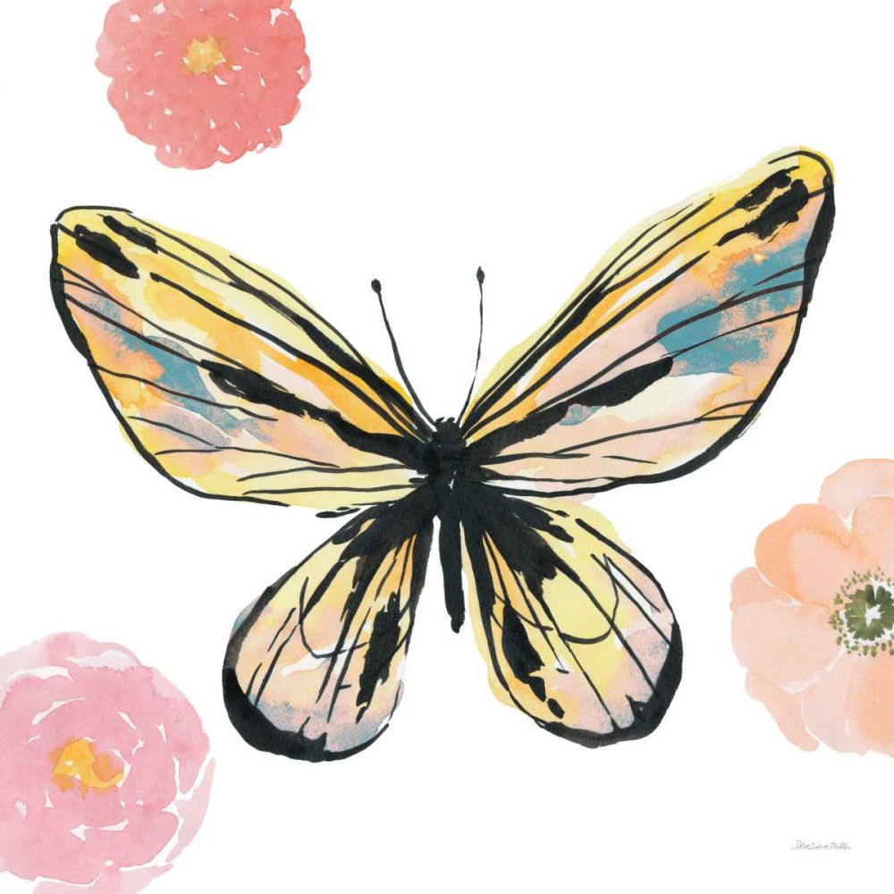 Beautiful Butterfly II Teal No Words art print by Sara Zieve Miller for $57.95 CAD