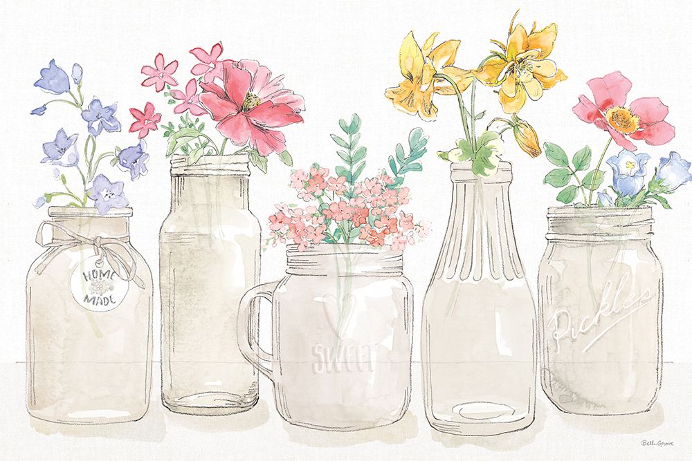 Peaceful Petals I art print by Beth Grove for $57.95 CAD