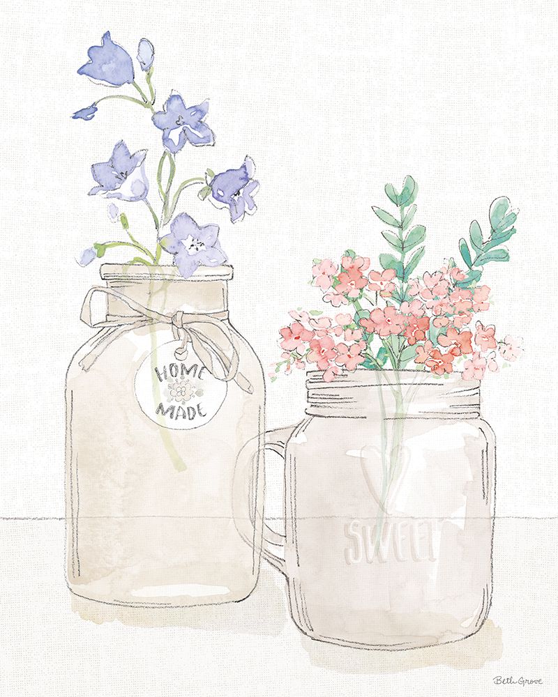Peaceful Petals II art print by Beth Grove for $57.95 CAD