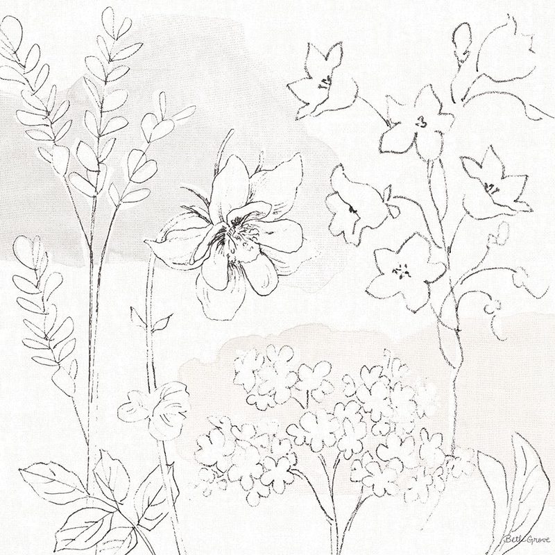 Peaceful Petals VII Neutral art print by Beth Grove for $57.95 CAD