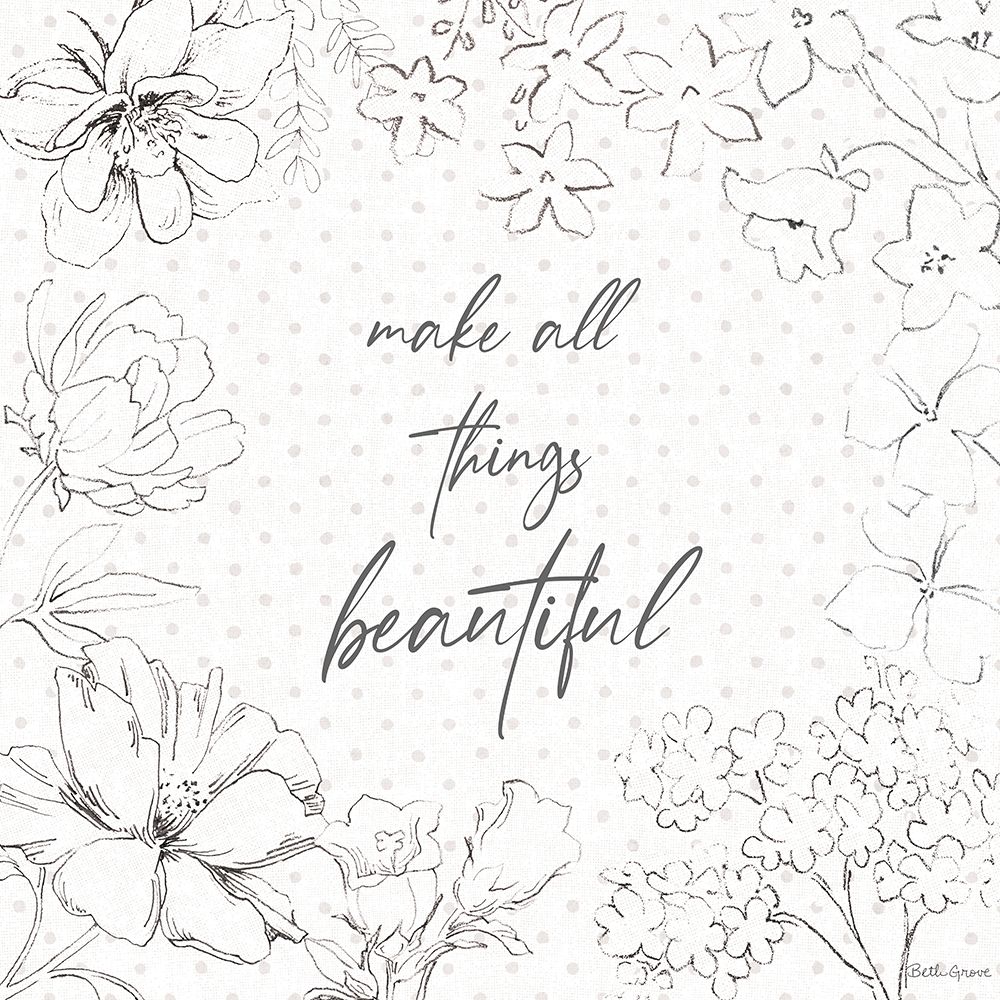 Peaceful Petals IX Neutral art print by Beth Grove for $57.95 CAD
