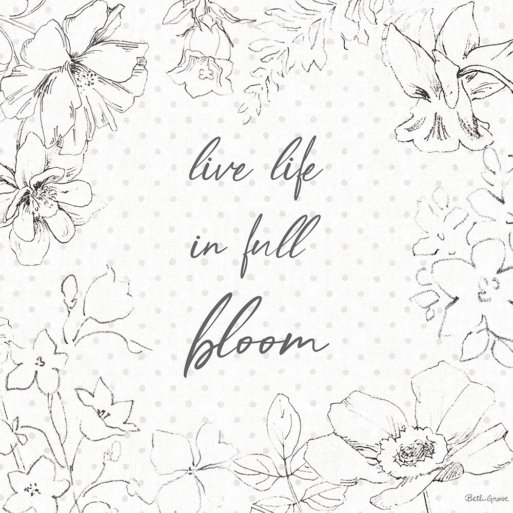 Peaceful Petals X Neutral art print by Beth Grove for $57.95 CAD