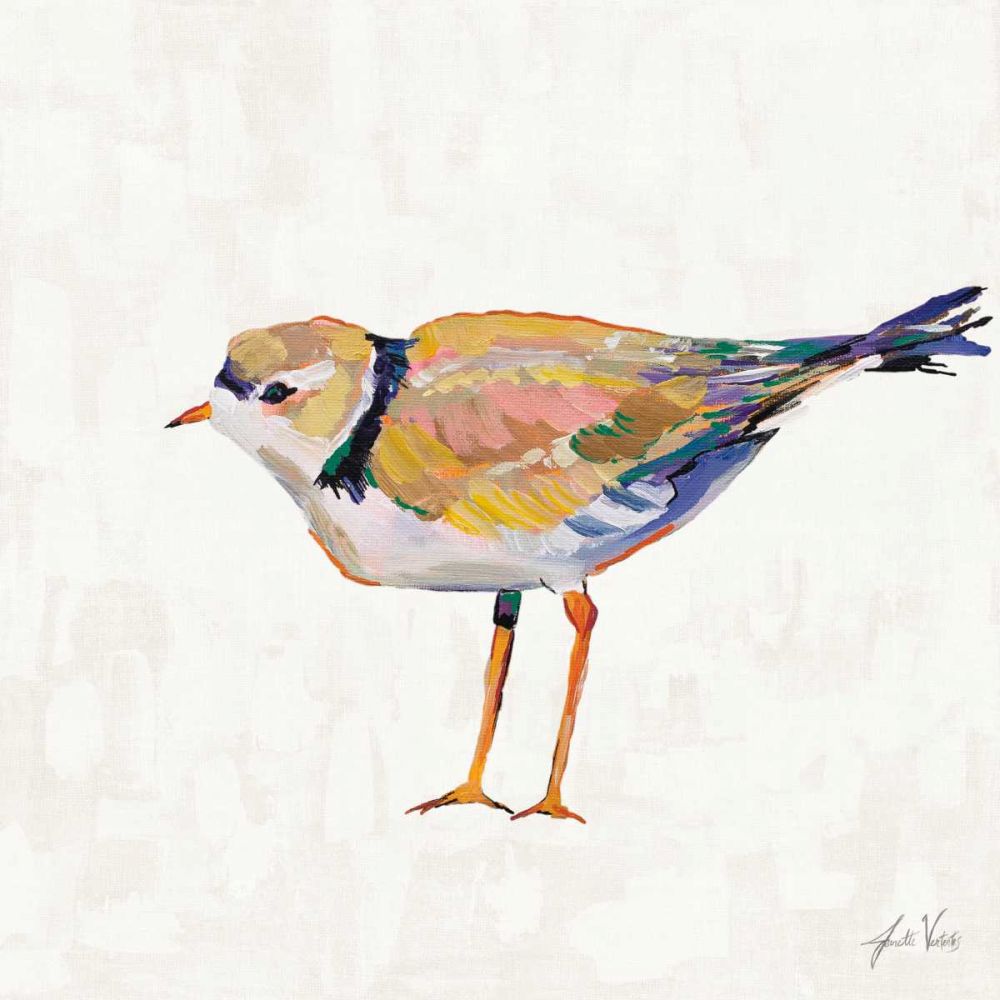 Coastal Plover IV Linen art print by Jeanette Vertentes for $57.95 CAD