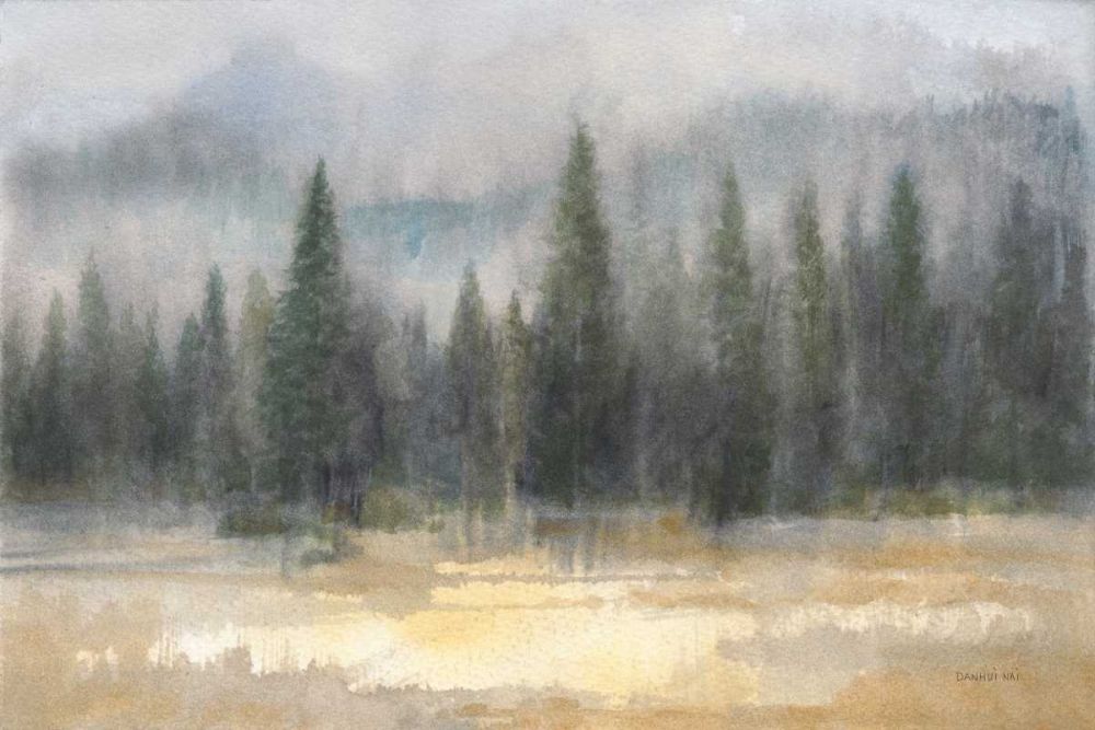 Misty Pines art print by Danhui Nai for $57.95 CAD