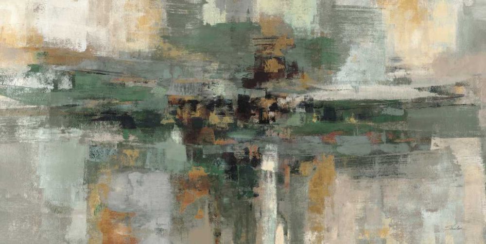 Morning Fjord Rifle Green art print by Silvia Vassileva for $57.95 CAD