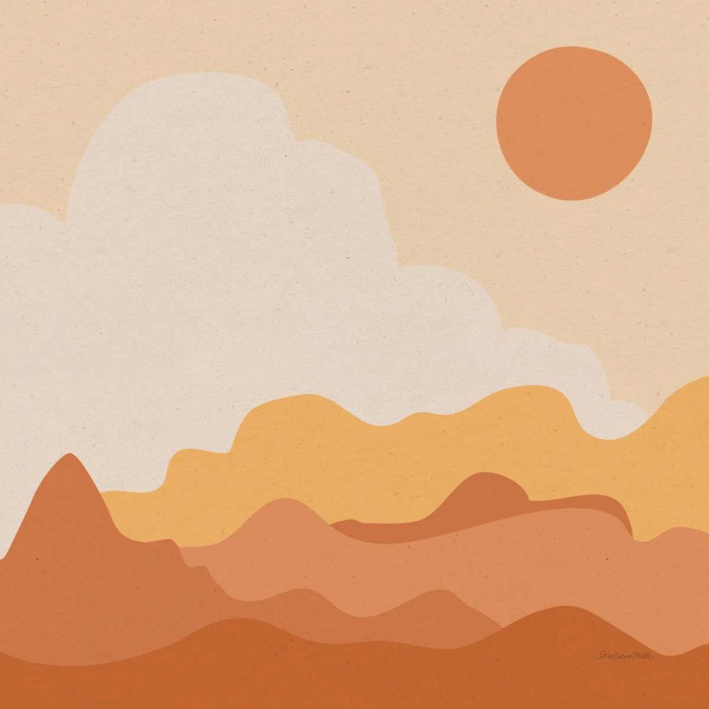 Mountainous I Orange art print by Sara Zieve Miller for $57.95 CAD