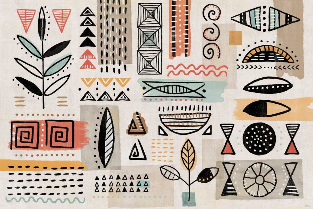 Tribal Tones I art print by Veronique Charron for $57.95 CAD