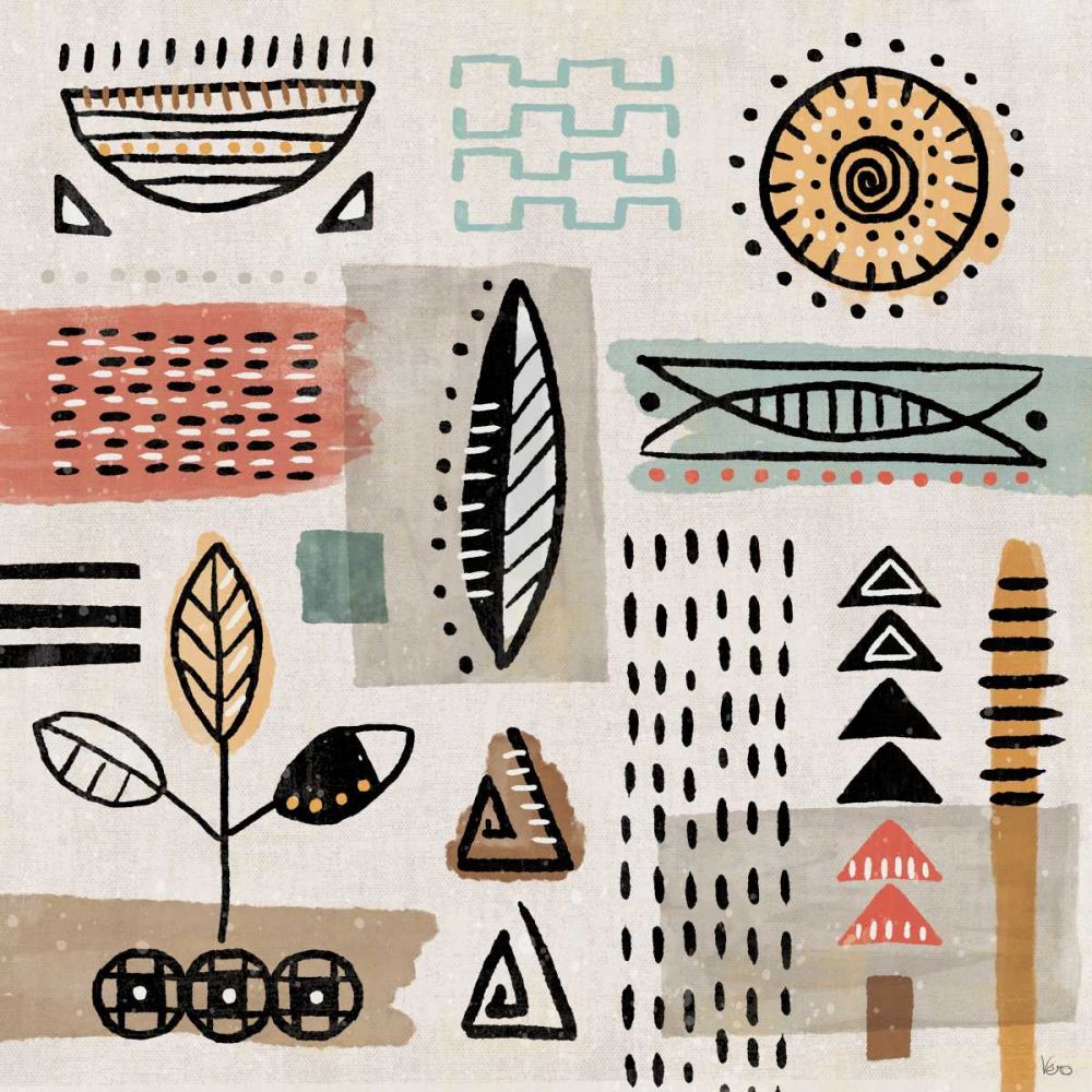 Tribal Tones II art print by Veronique Charron for $57.95 CAD