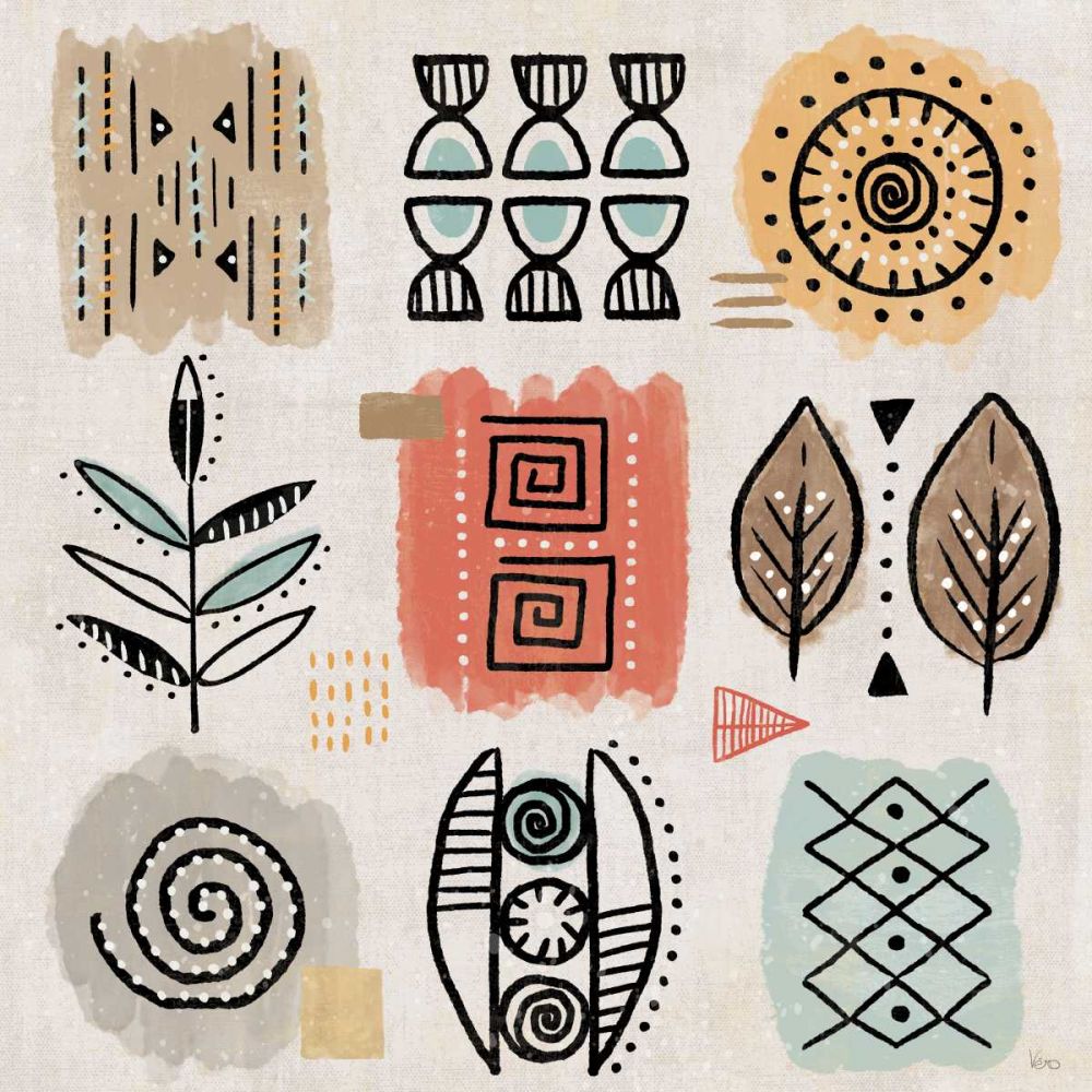 Tribal Tones VIII art print by Veronique Charron for $57.95 CAD