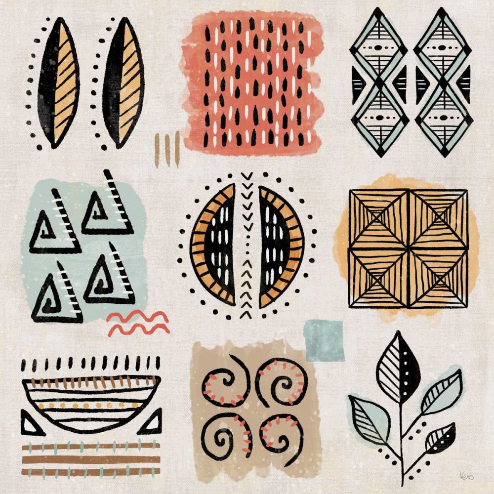 Tribal Tones IX art print by Veronique Charron for $57.95 CAD