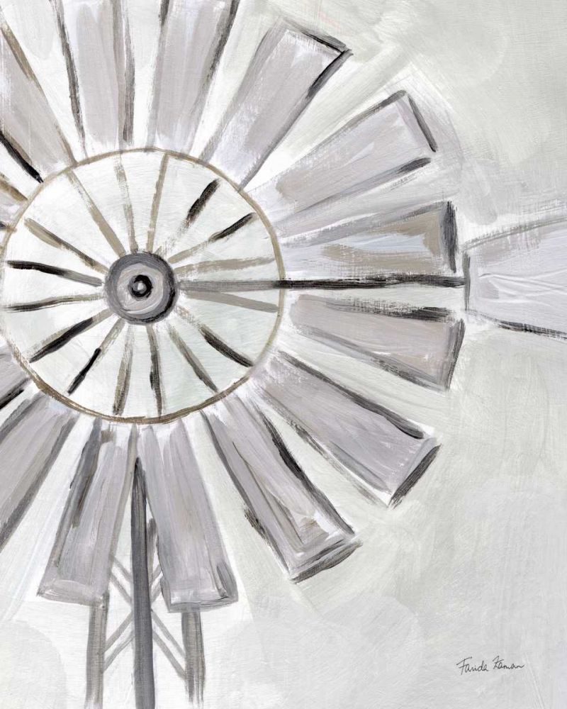 Farmhouse Windmill art print by Farida Zaman for $57.95 CAD
