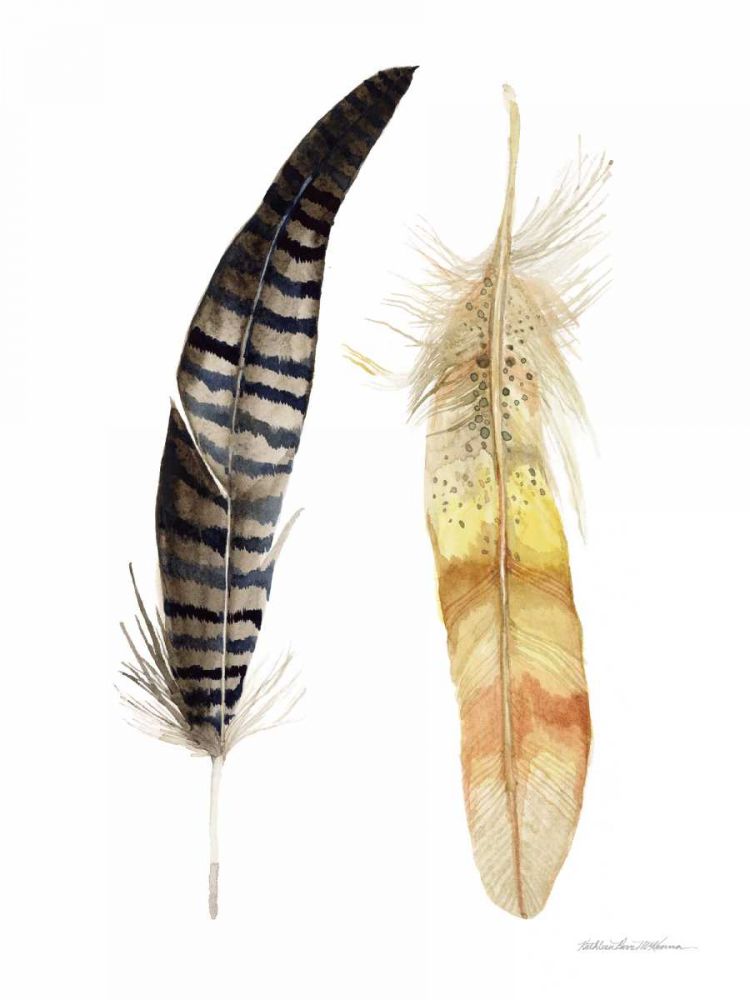 Natural Feathers III art print by Kathleen Parr McKenna for $57.95 CAD