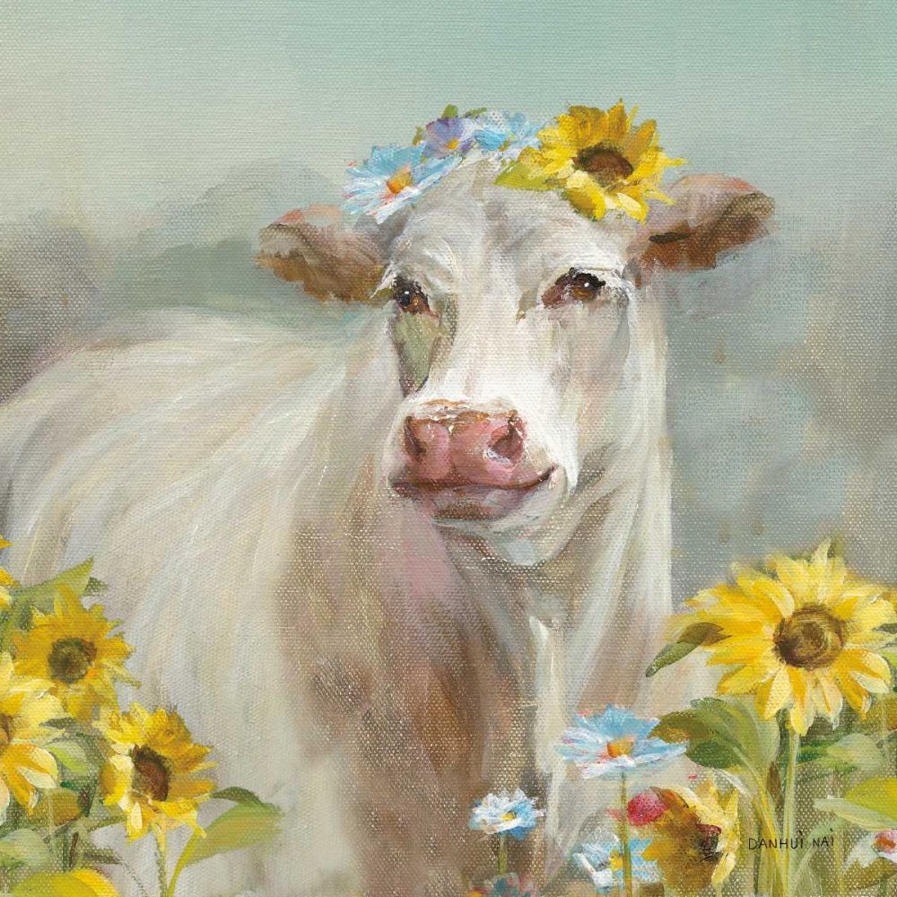 A Cow in a Crown art print by Danhui Nai for $57.95 CAD