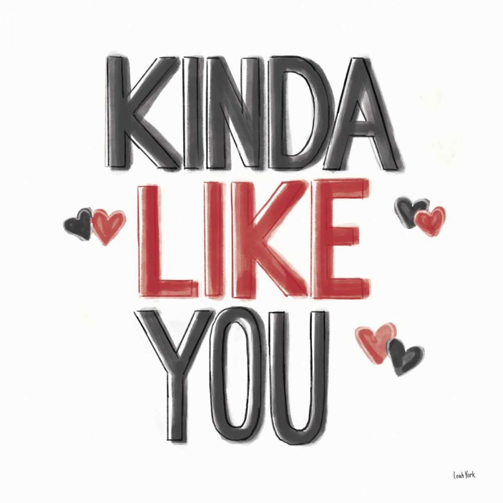 Kindness I Black Red art print by Leah York for $57.95 CAD