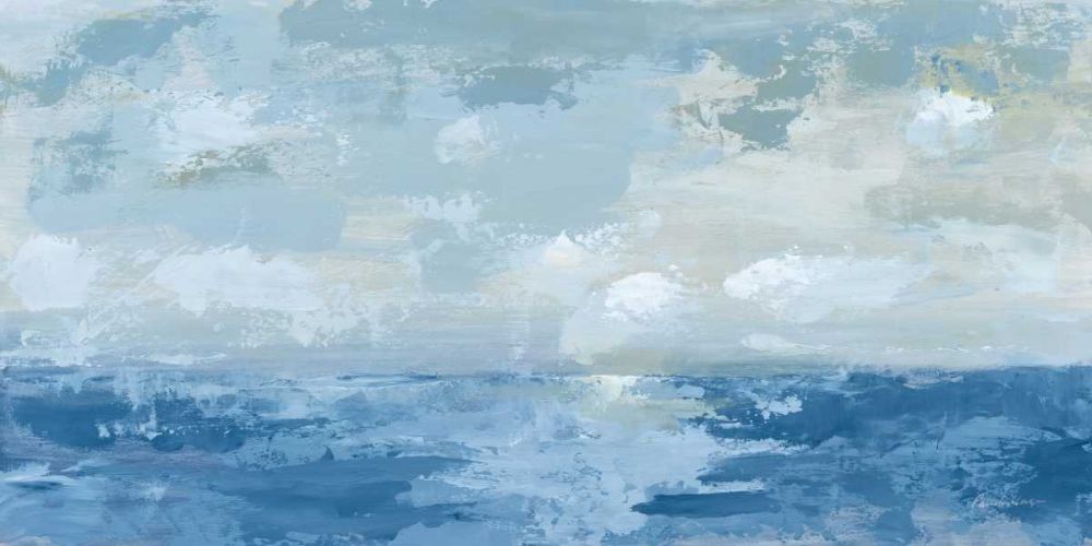 Silver Blue Sea art print by Pamela Munger for $57.95 CAD