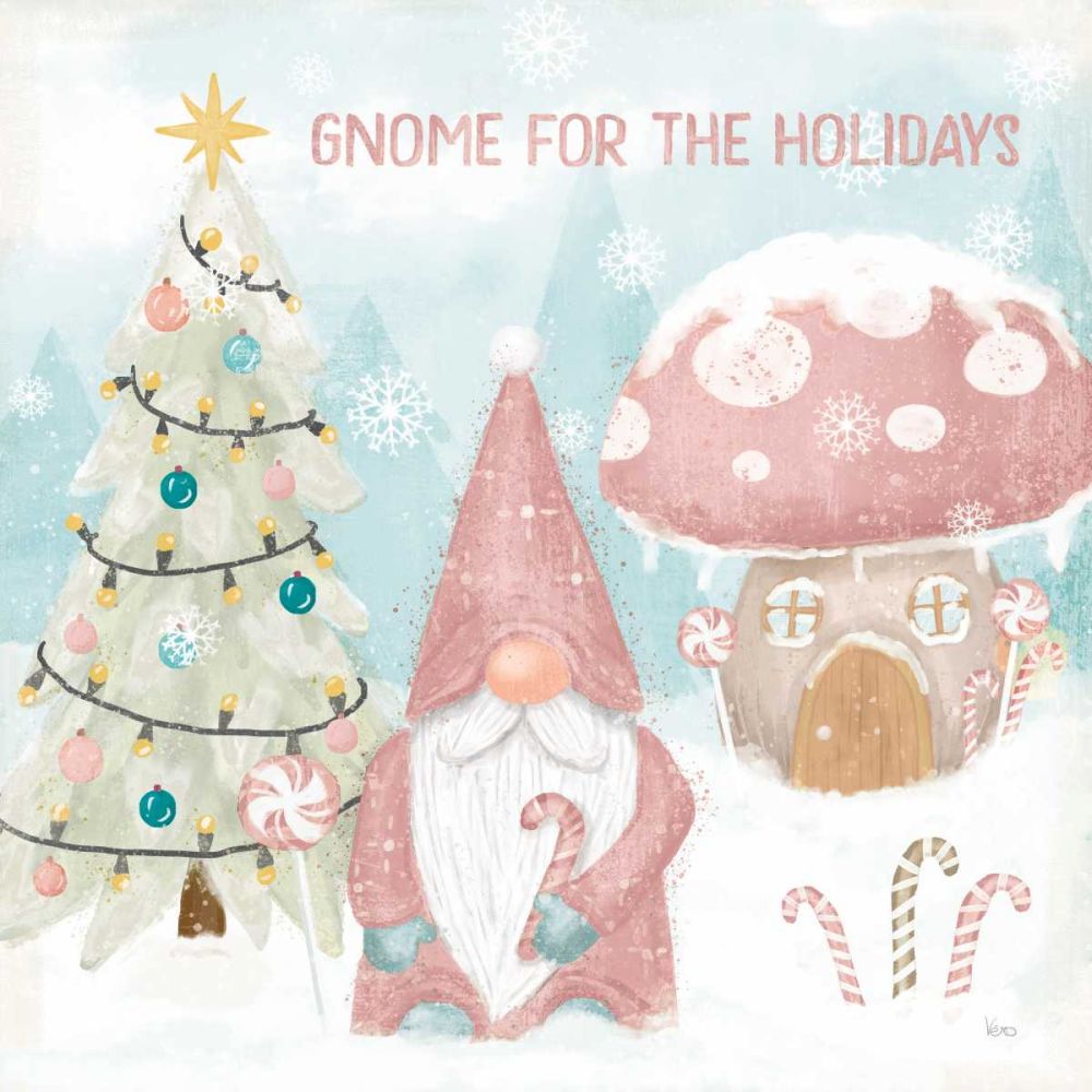 Gnome Sweet Gnome V Blush art print by Veronique Charron for $57.95 CAD