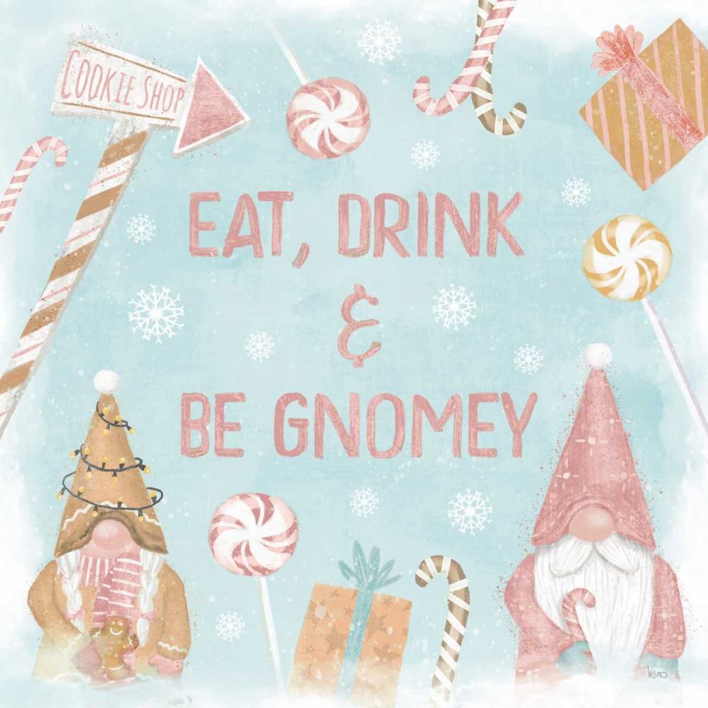 Gnome Sweet Gnome VI Blush art print by Veronique Charron for $57.95 CAD
