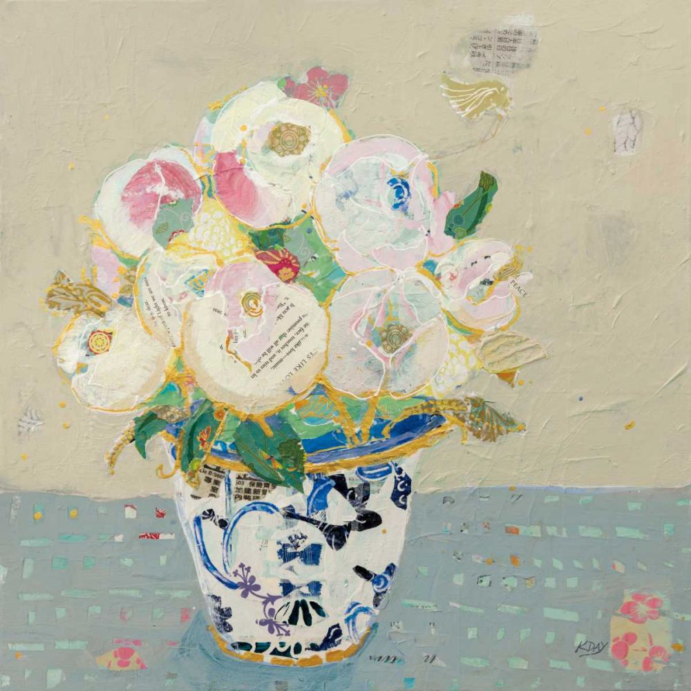 Kristens Peonies Neutral art print by Kellie Day for $57.95 CAD
