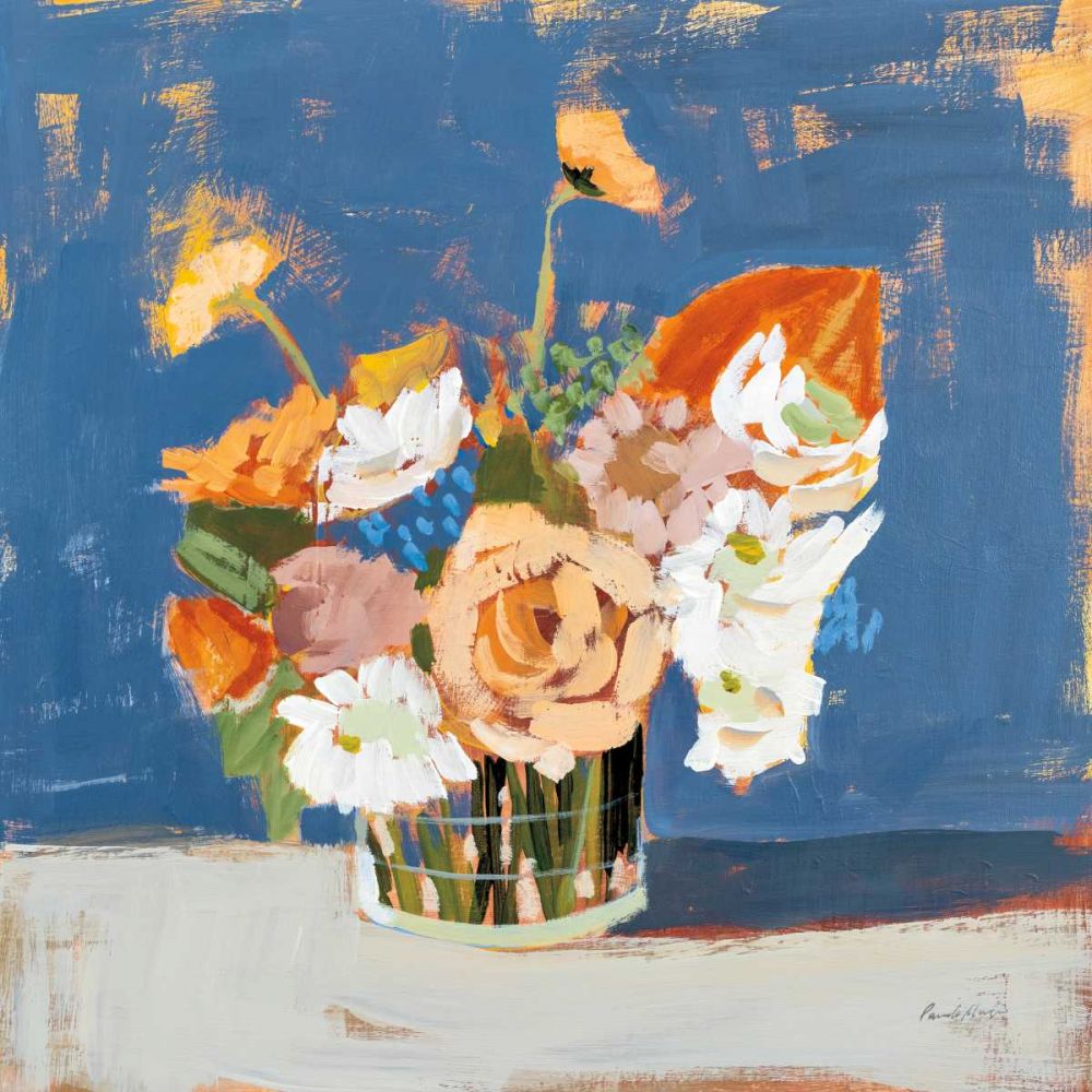 Peach and White Bouquet art print by Pamela Munger for $57.95 CAD