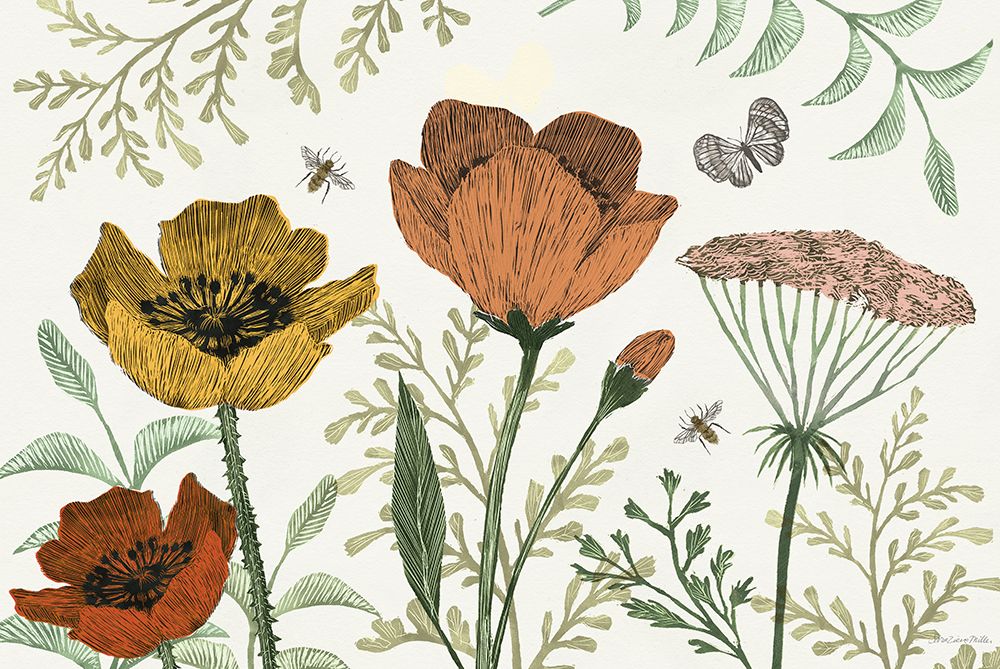 Springtime IV Warm art print by Sara Zieve Miller for $57.95 CAD