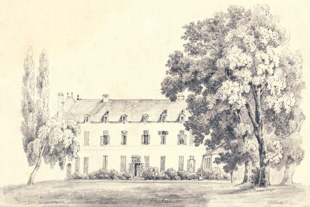Country House Sketch art print by Wild Apple Portfolio for $57.95 CAD