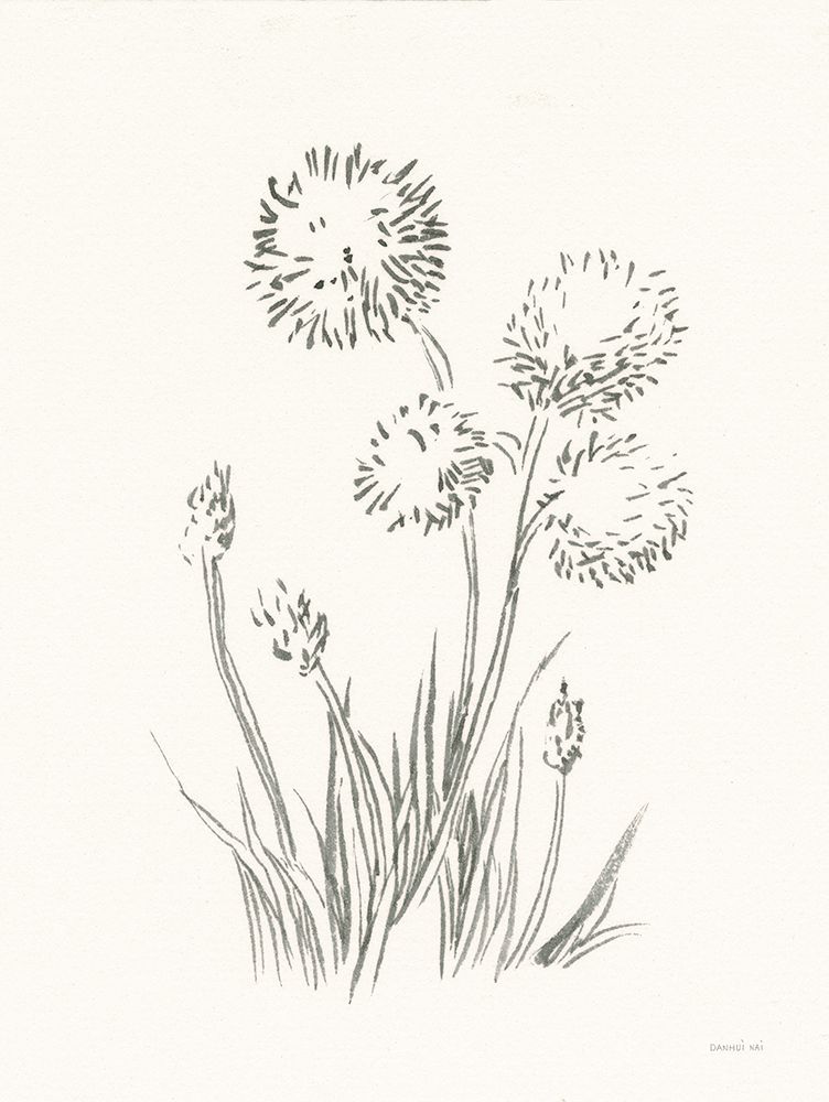 Farm Nostalgia Flowers II Dark Gray art print by Danhui Nai for $57.95 CAD