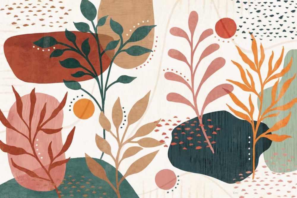 Abstract Blossom I art print by Veronique Charron for $57.95 CAD