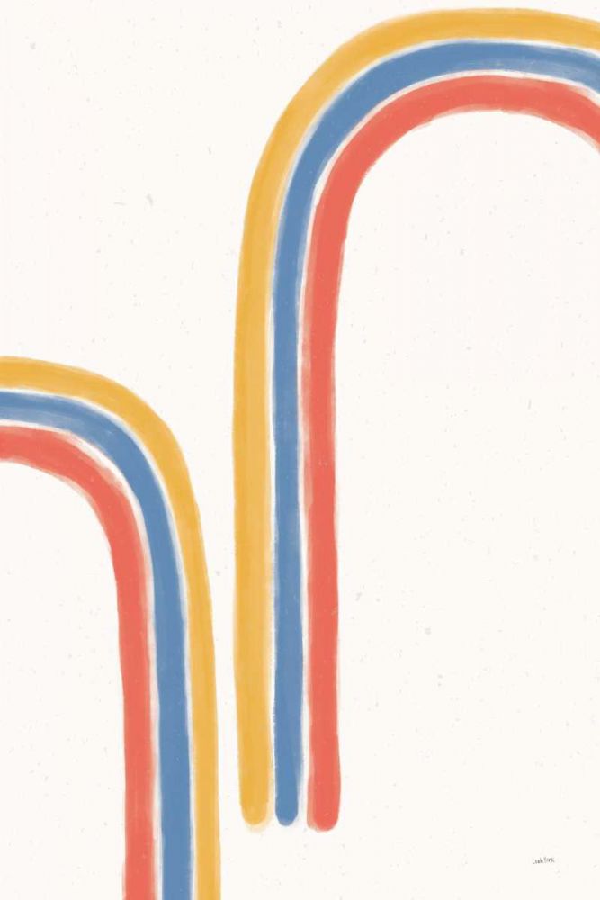 Bright Rainbow II art print by Leah York for $57.95 CAD