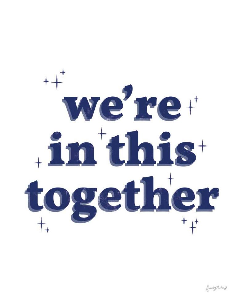 In This Together White Indigo art print by Becky Thorns for $57.95 CAD