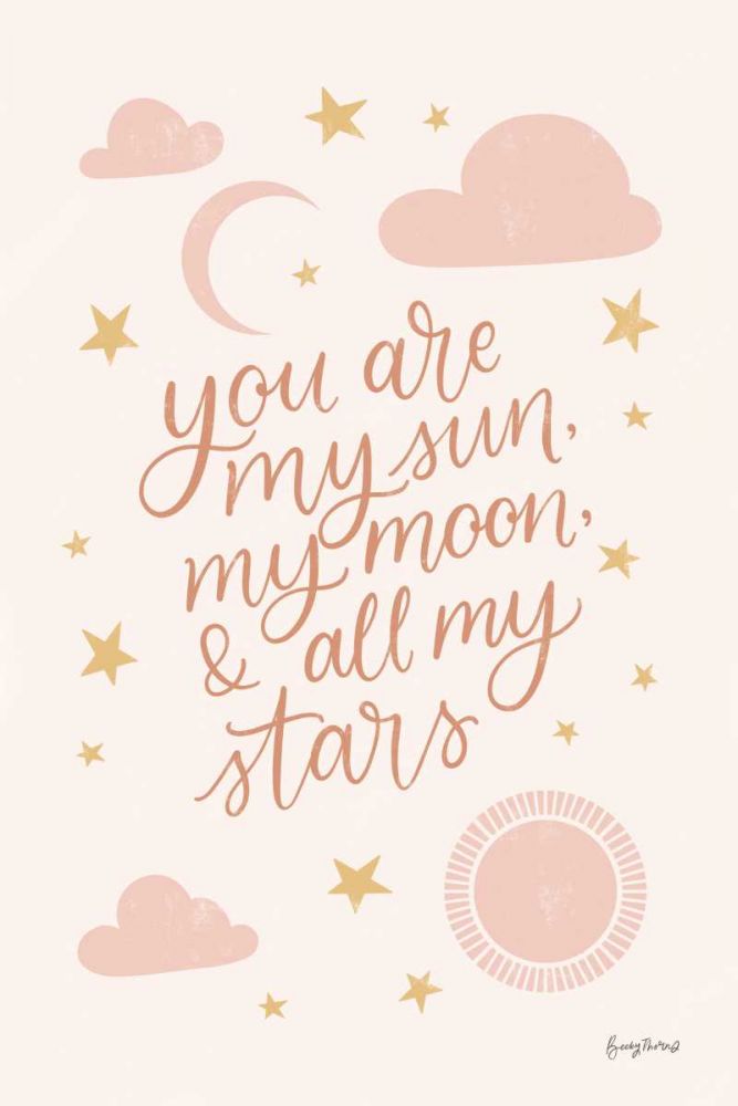 Pink Celestial Boho I art print by Becky Thorns for $57.95 CAD