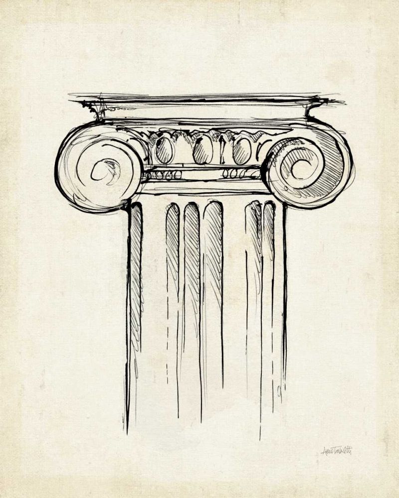 Museum Sketches V Off White art print by Anne Tavoletti for $57.95 CAD