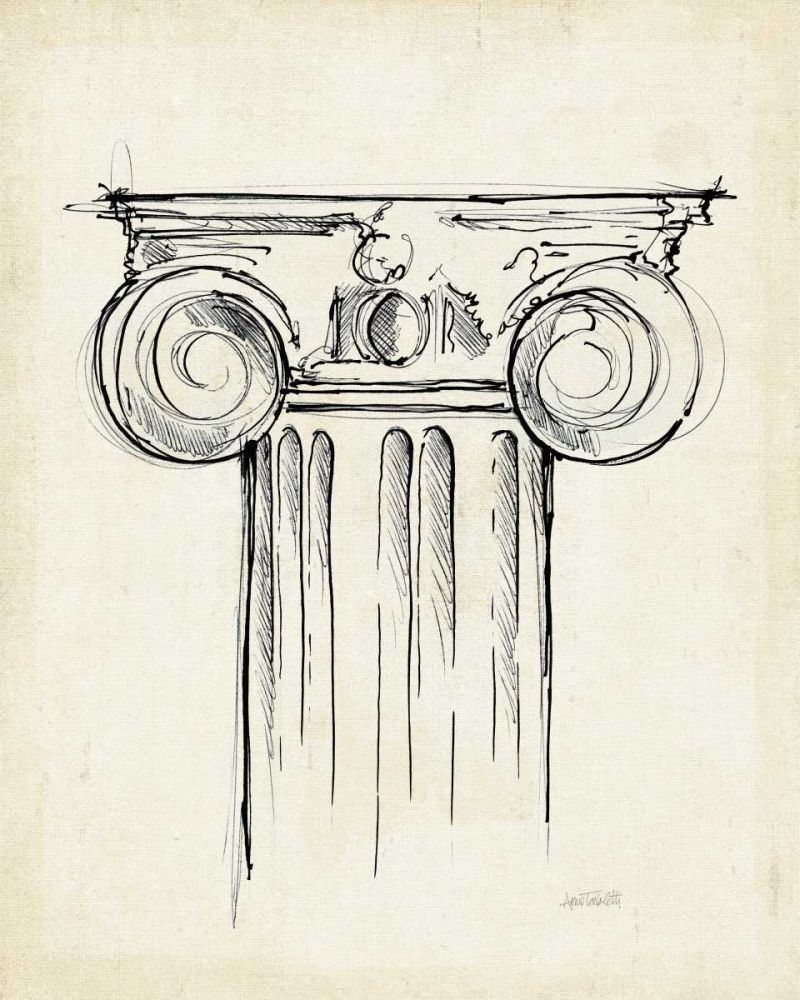 Museum Sketches VII Off White art print by Anne Tavoletti for $57.95 CAD