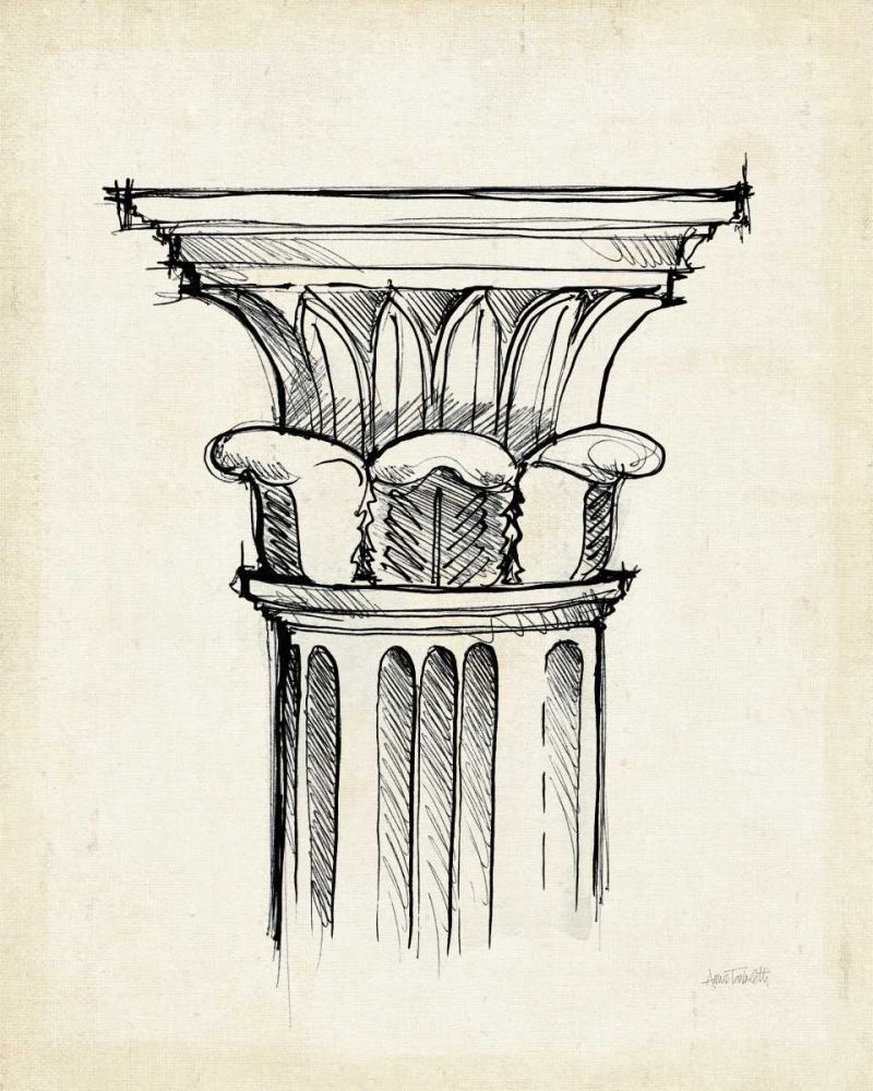 Museum Sketches VIII Off White art print by Anne Tavoletti for $57.95 CAD