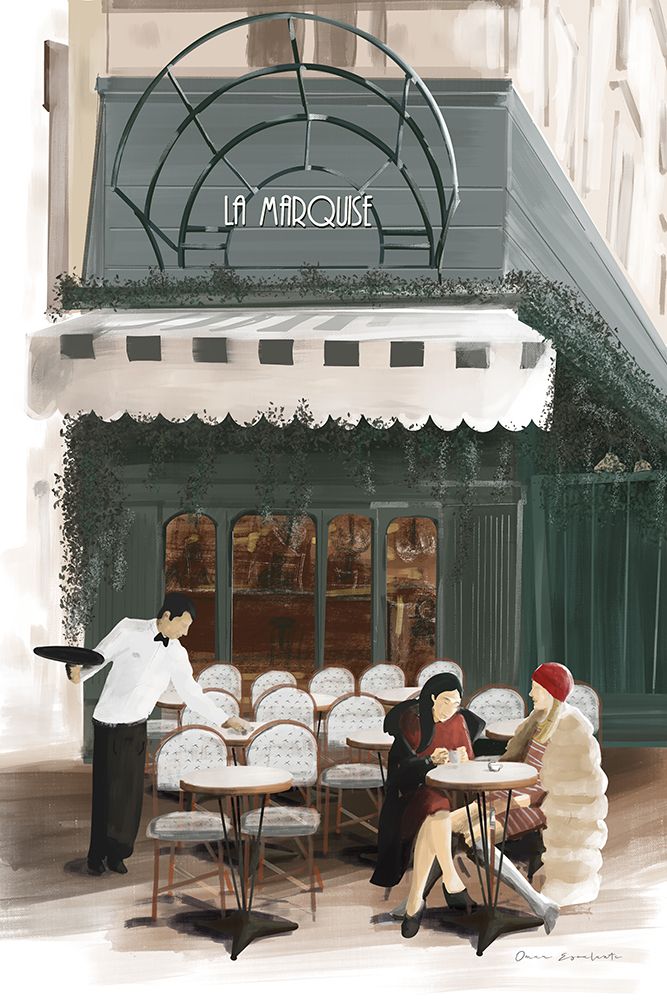 Paris Bistro art print by Omar Escalante for $57.95 CAD