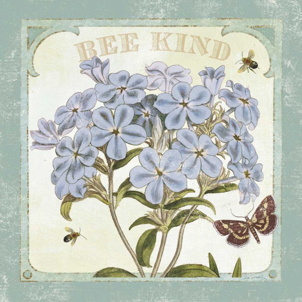 Parisian Flowers II Bees art print by Sue Schlabach for $57.95 CAD