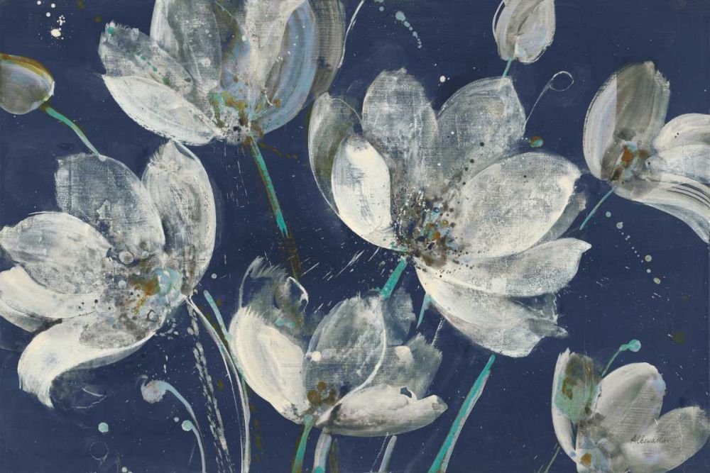 Translucent Garden with Light Blue art print by Albena Hristova for $57.95 CAD