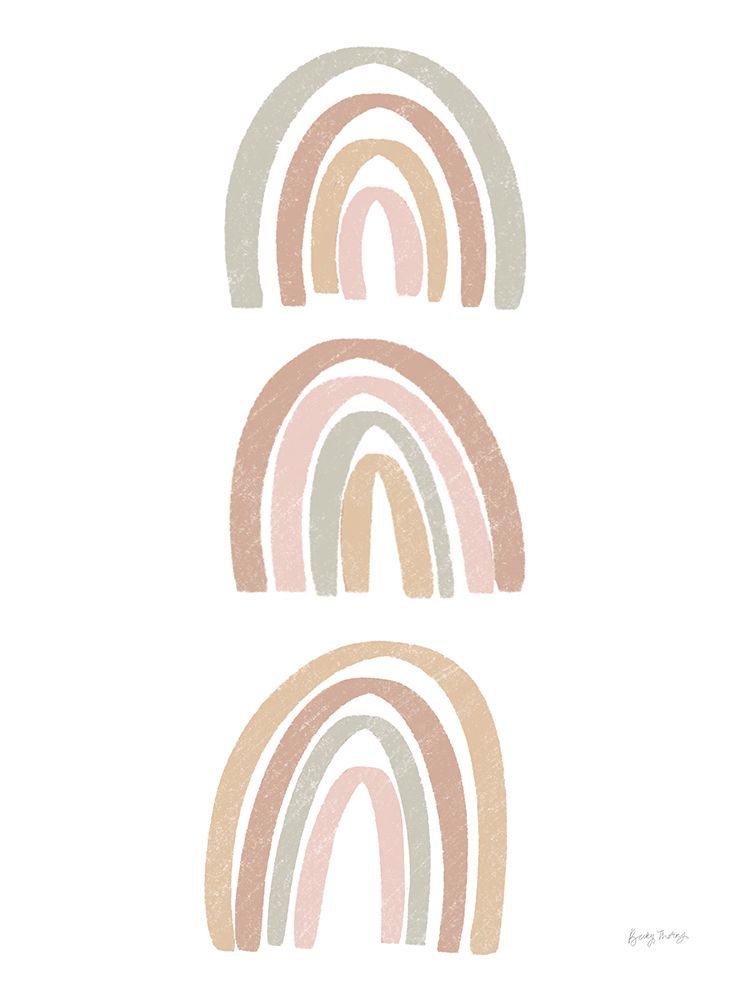 Boho Nursery Rainbows I art print by Becky Thorns for $57.95 CAD