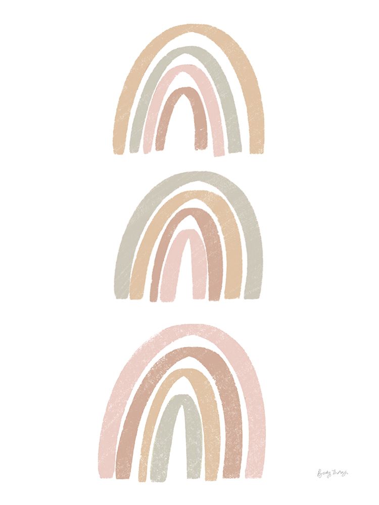 Boho Nursery Rainbows II art print by Becky Thorns for $57.95 CAD
