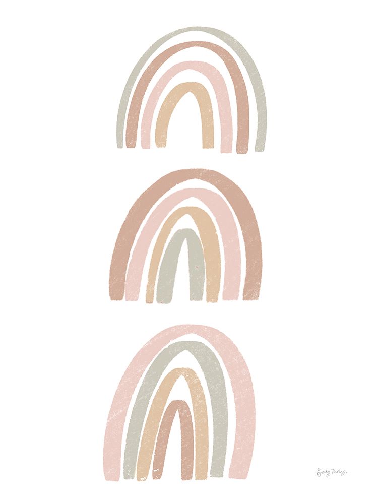 Boho Nursery Rainbows III art print by Becky Thorns for $57.95 CAD