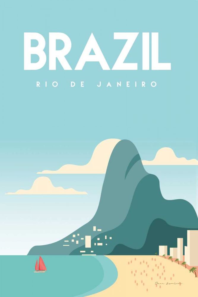 Brazil art print by Omar Escalante for $57.95 CAD