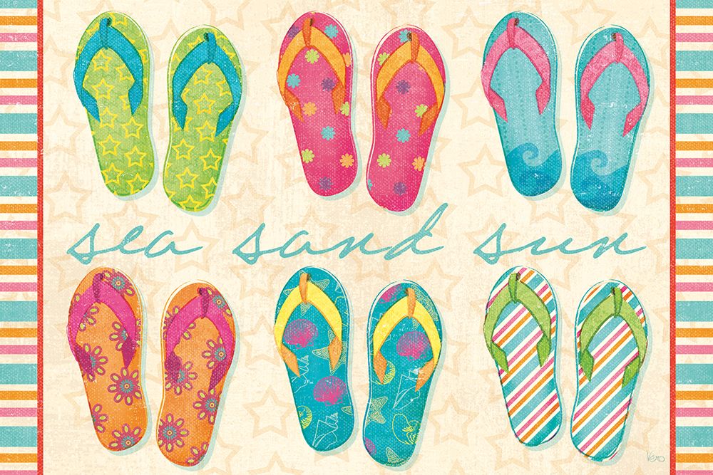 Beach Party VI art print by Veronique Charron for $57.95 CAD