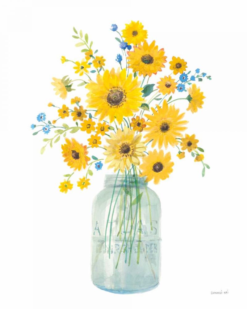 Sunshine Bouquet I Light in Jar art print by Danhui Nai for $57.95 CAD