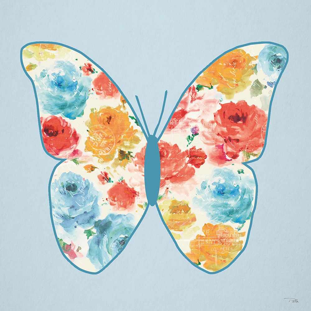 Rose Sorbet VI Blue art print by Pela for $57.95 CAD