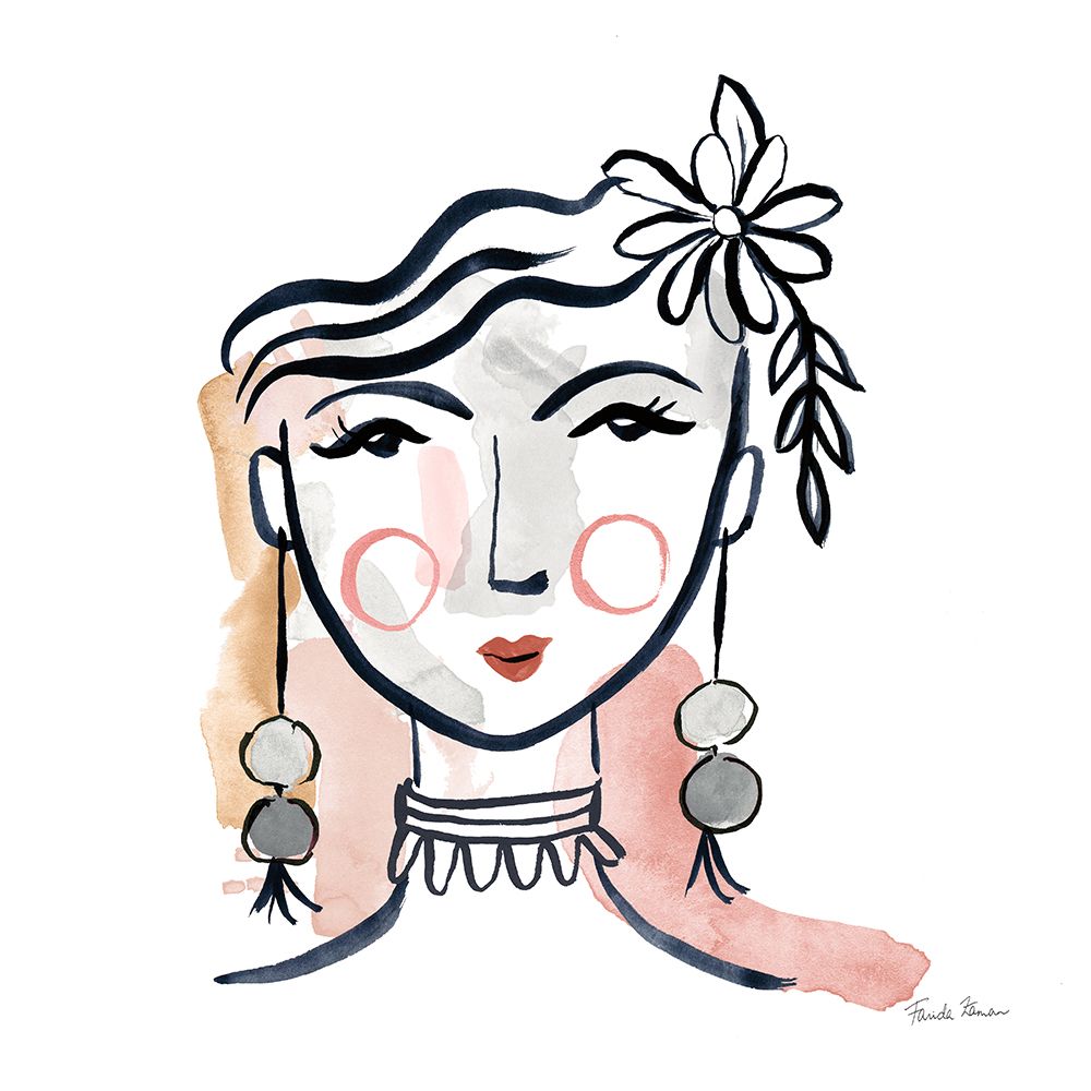 Pretty Faces I Soft art print by Farida Zaman for $57.95 CAD