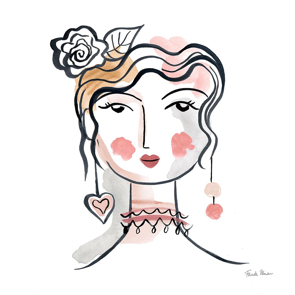 Pretty Faces II Soft art print by Farida Zaman for $57.95 CAD